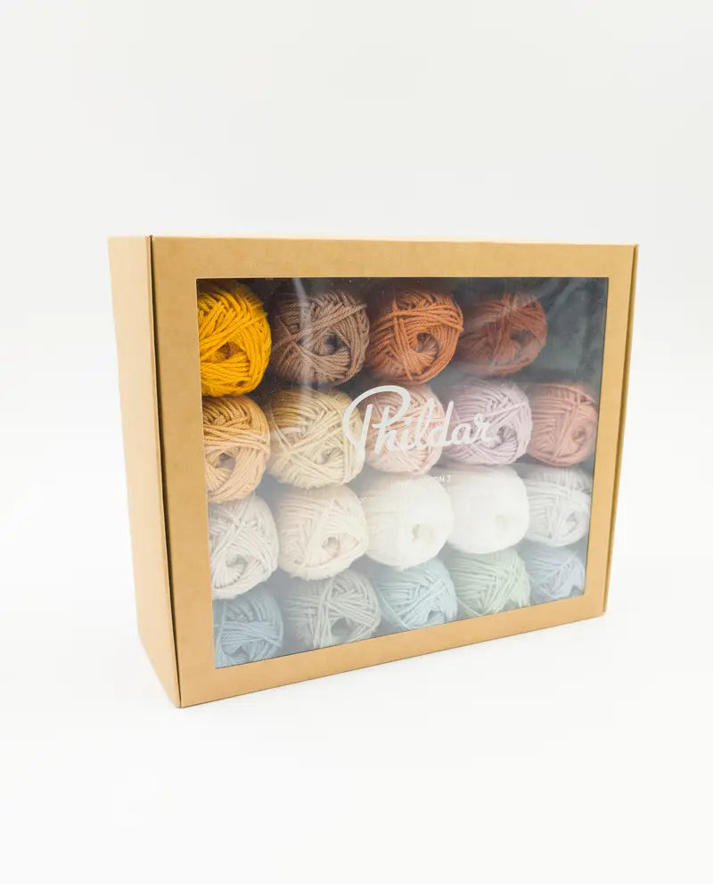 Phildar thread box 20 pcs. (cotton, pastel colors)