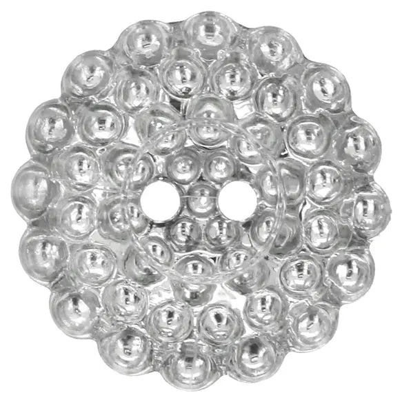 Plastikinės sagos "Silver Daisy" 15mm-25mm