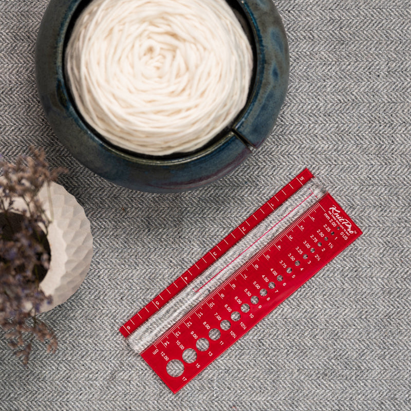 KnitPro adatu biezuma mērīšanas lineāls