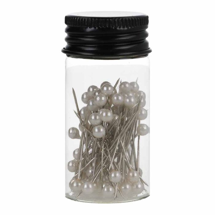Milward pins in a jar 75 pcs. (white)