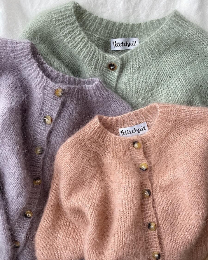 PetiteKnit Novice Cardigan (Mohair Edition) - Schema