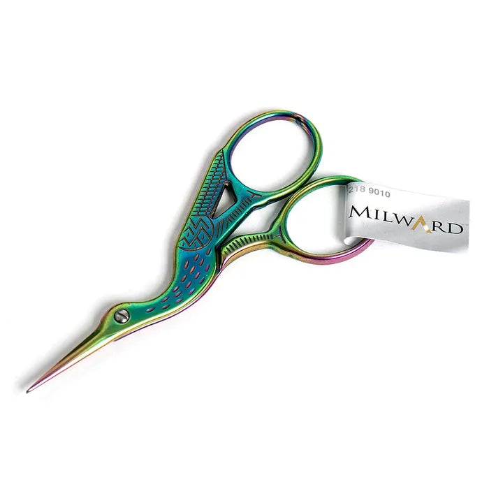 Milward žirklutės "Gervė" 9cm (vaivorykštės spalvos)