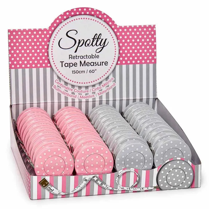 Sew Tasty matavimo juosta 150cm (polka dots)