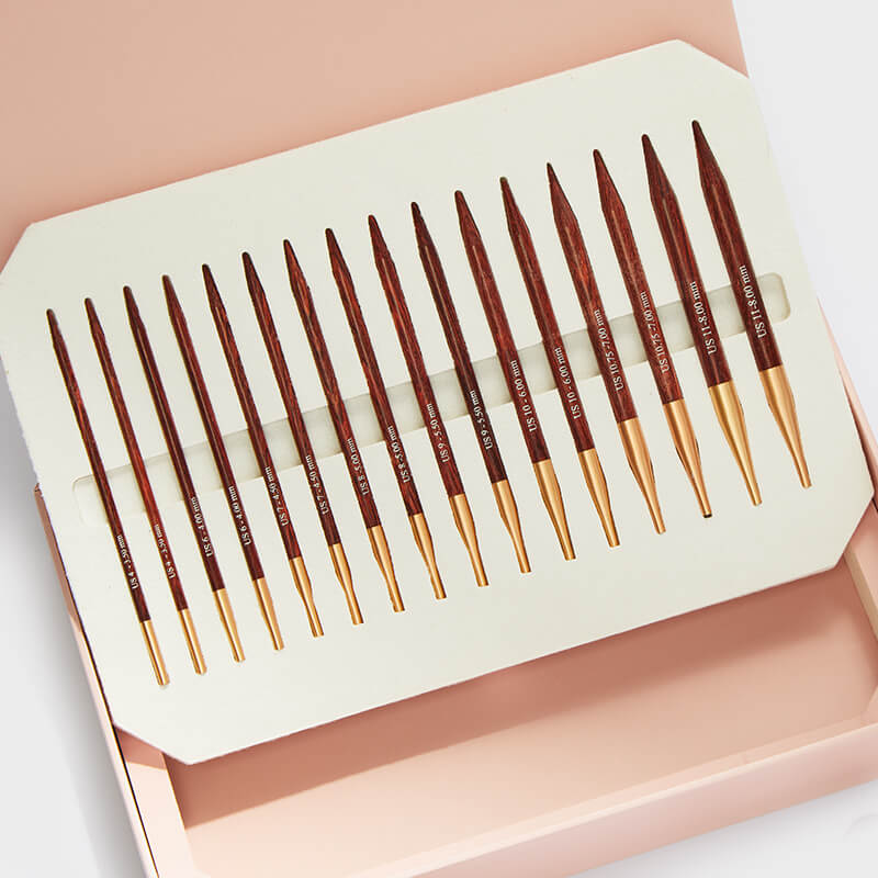 KnitPro Symfonie Rose needle exchange set in a gift box