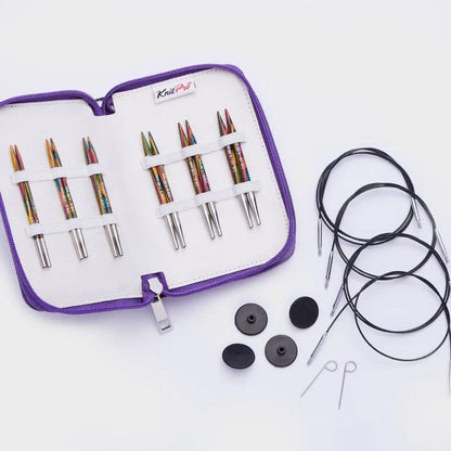KnitPro Symfonie 10cm virbalų rinkinys keičiamu valu