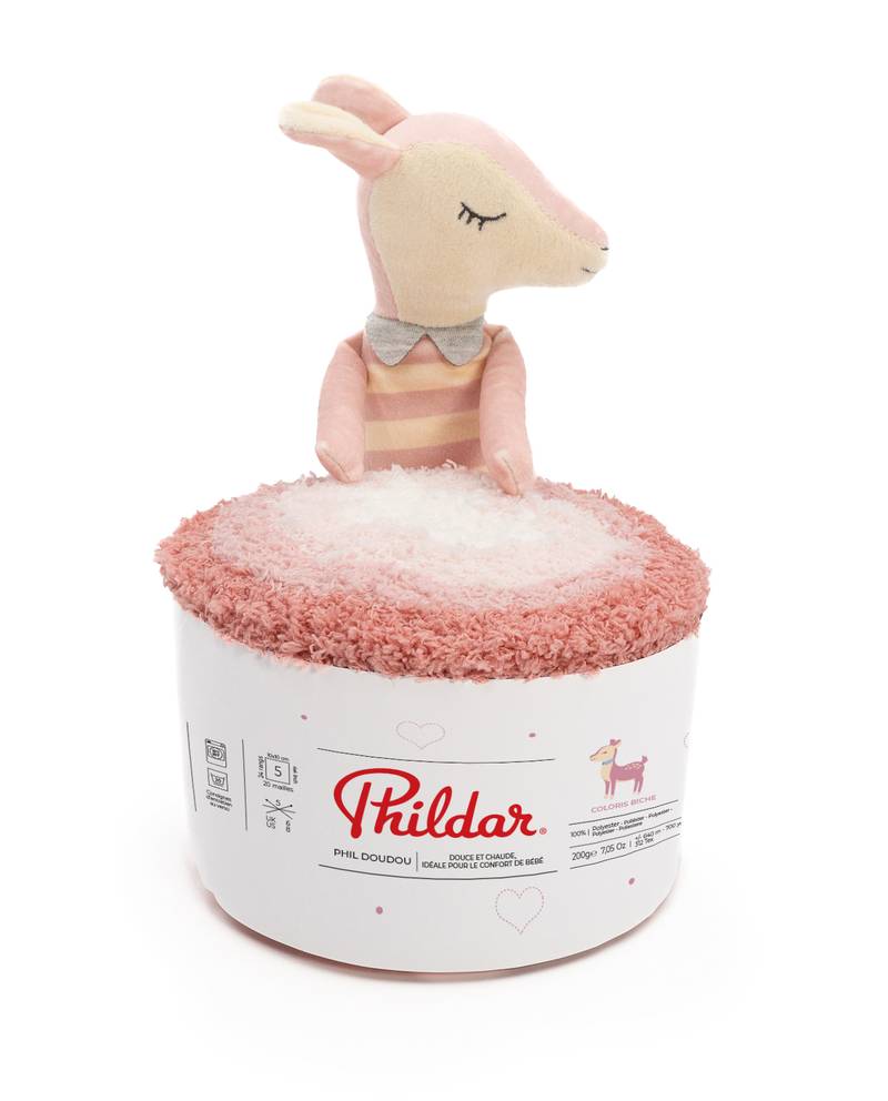 Phildar DOUDOU siūlai 200g (su minkštu žaisliuku)