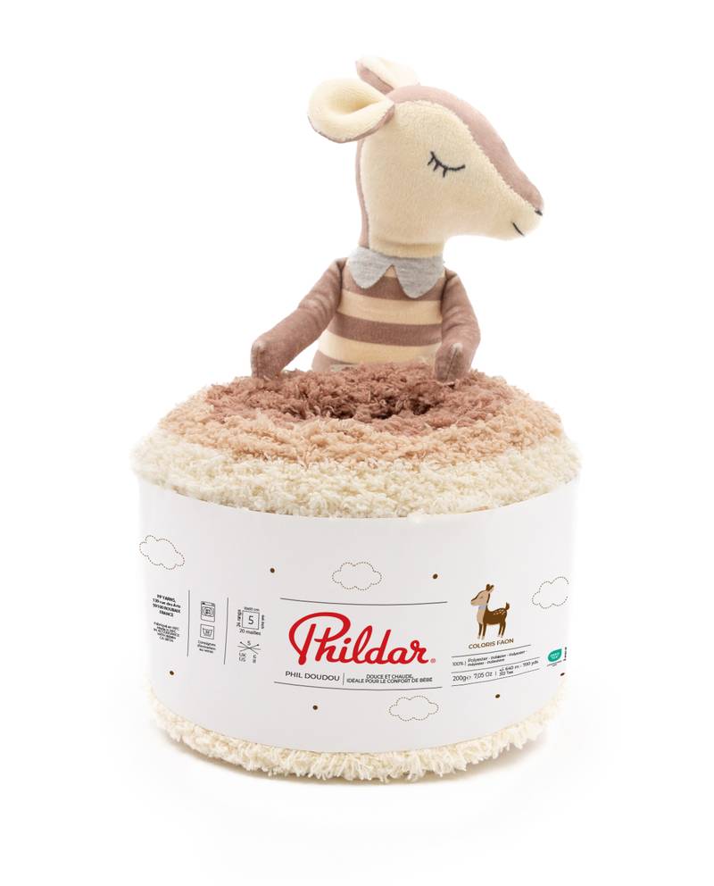 Phildar DOUDOU siūlai 200g (su minkštu žaisliuku)
