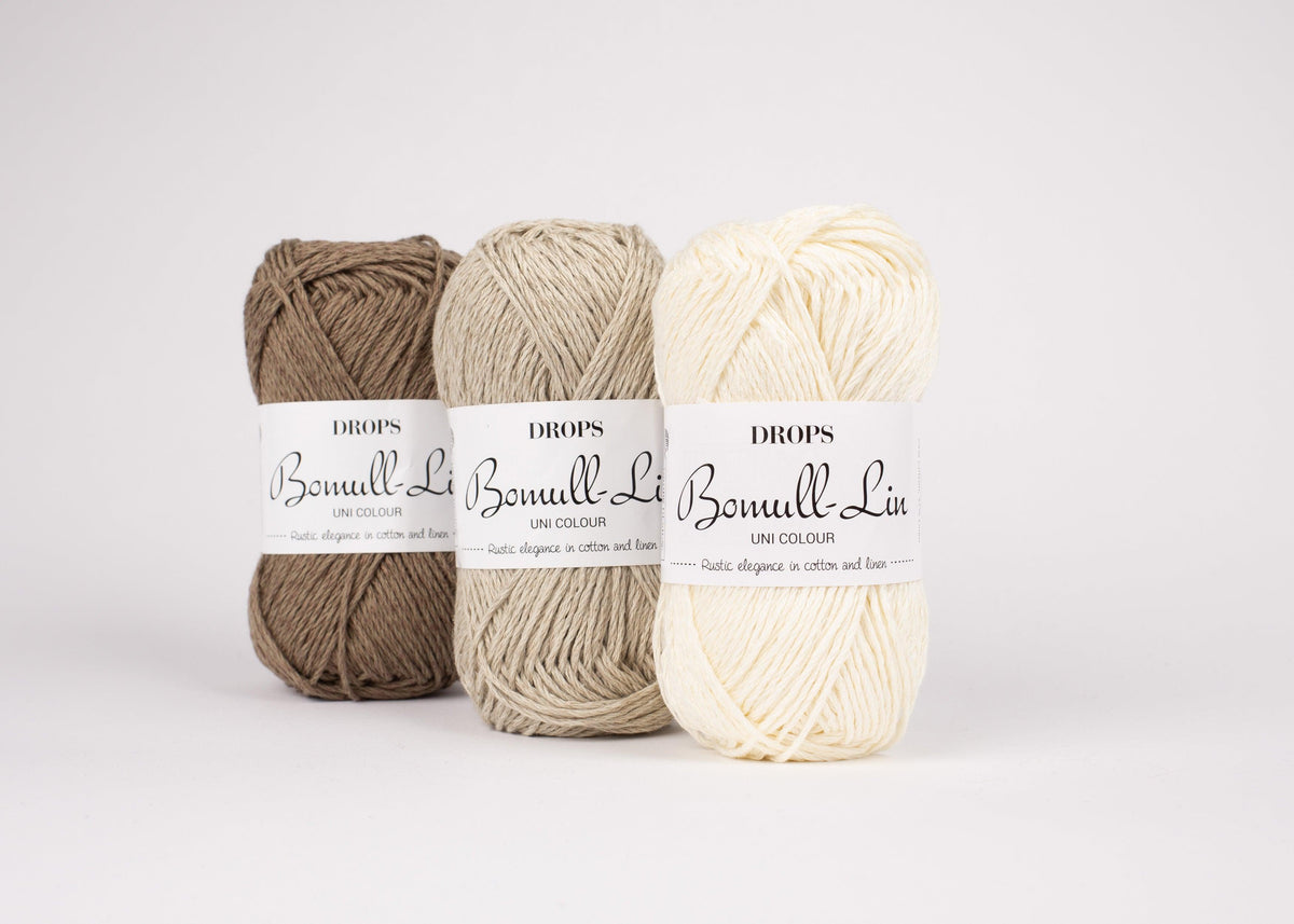 DROPS Bomull-Lin mezgimo siūlai 50g (medvilnė, linas) - Pasaulio Siūlai