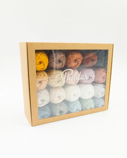 Phildar thread box 20 pcs. (cotton, pastel colors)