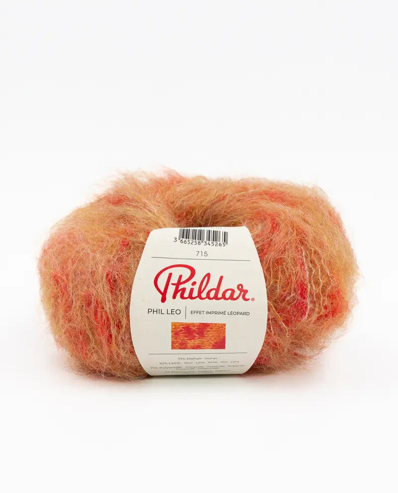 Пряжа Phildar LEO 25г (мохер, шерсть, полиамид)
