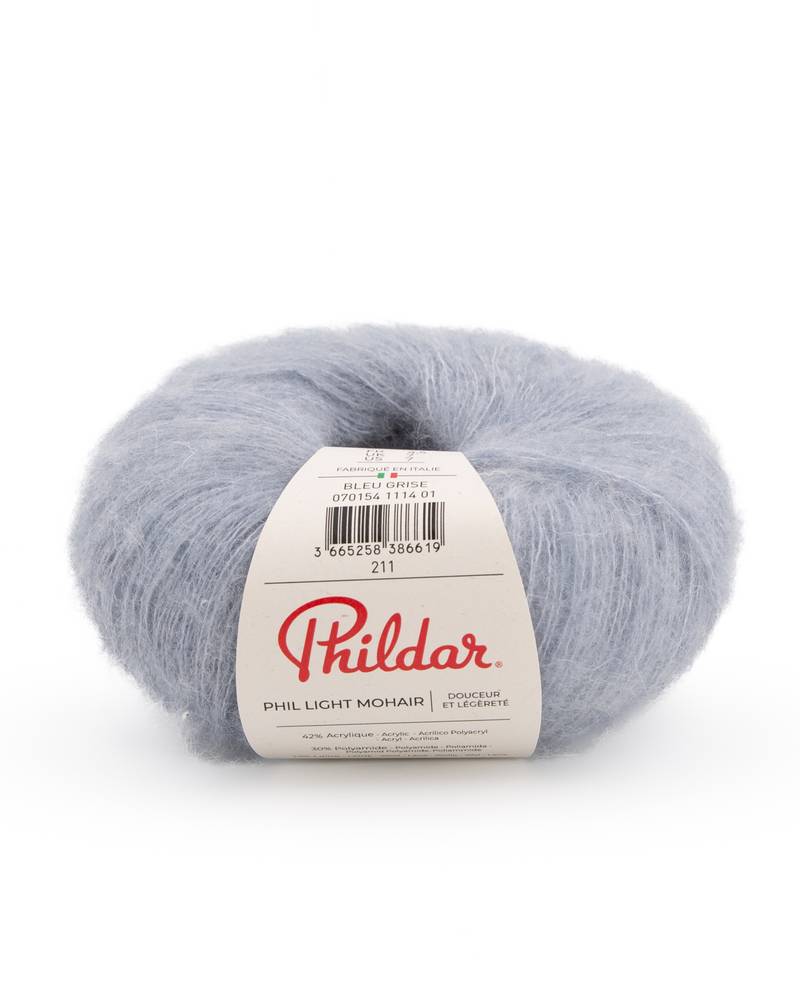 Пряжа Phildar Light Mohair 25г (мохер, шерсть, акрил, полиамид)