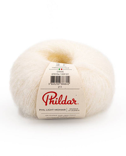 Пряжа Phildar Light Mohair 25г (мохер, шерсть, акрил, полиамид)