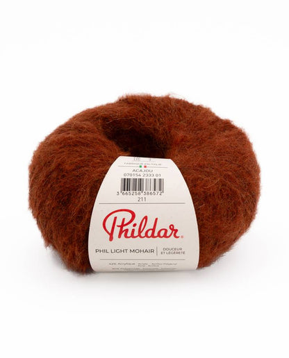 Пряжа Phildar Light Mohair 25г (мохер, шерсть, акрил, полиамид)