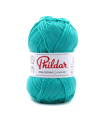 Phildar Cotton 3 siūlai 50g (medvilnė)