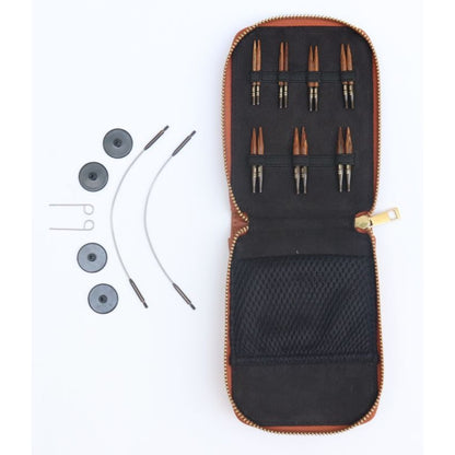 KnitPro Ginger 5cm trumpų prisukamų virbalų rinkinys