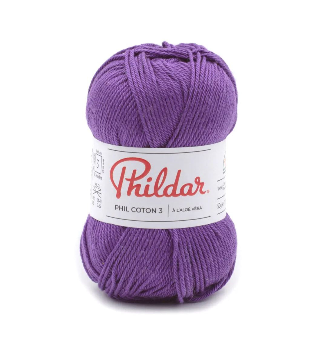 Phildar Cotton 3 siūlai 50g (medvilnė)