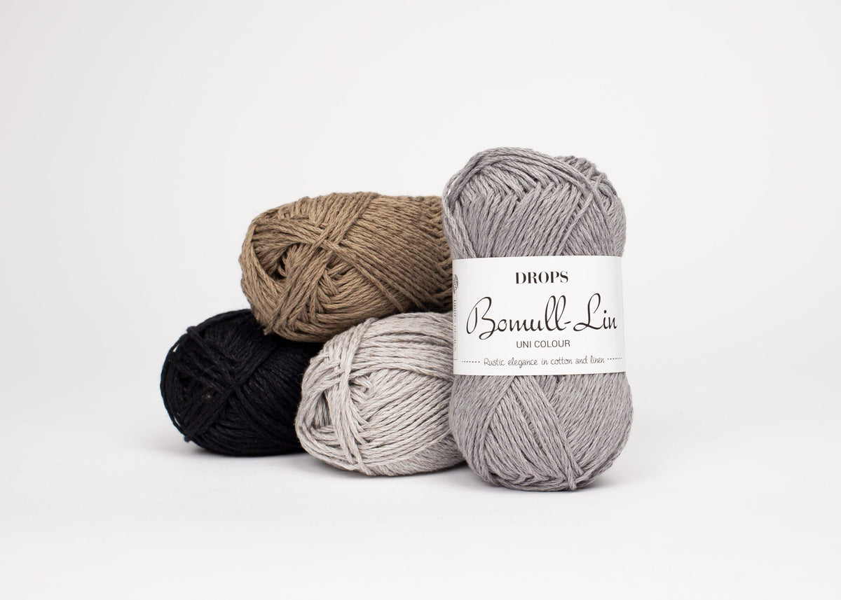 DROPS Bomull-Lin mezgimo siūlai 50g (medvilnė, linas) - Pasaulio Siūlai