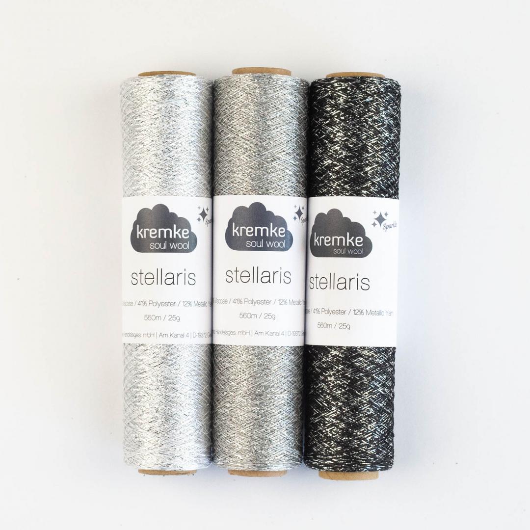 Kremke Stellaris 25g (viskozė, poliesteris, metalizuotas pluoštas)