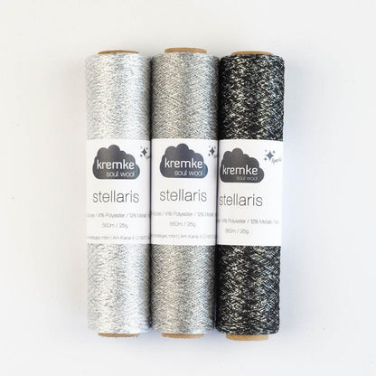 Kremke Stellaris 25g (viskozė, poliesteris, metalizuotas pluoštas)