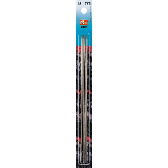 Prym smulkūs mezgimo virbalai 20cm (1.25mm - 1.50mm)