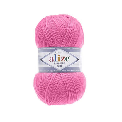 Alize Lanagold 800 siūlai 100g (vilna, akrilanas)