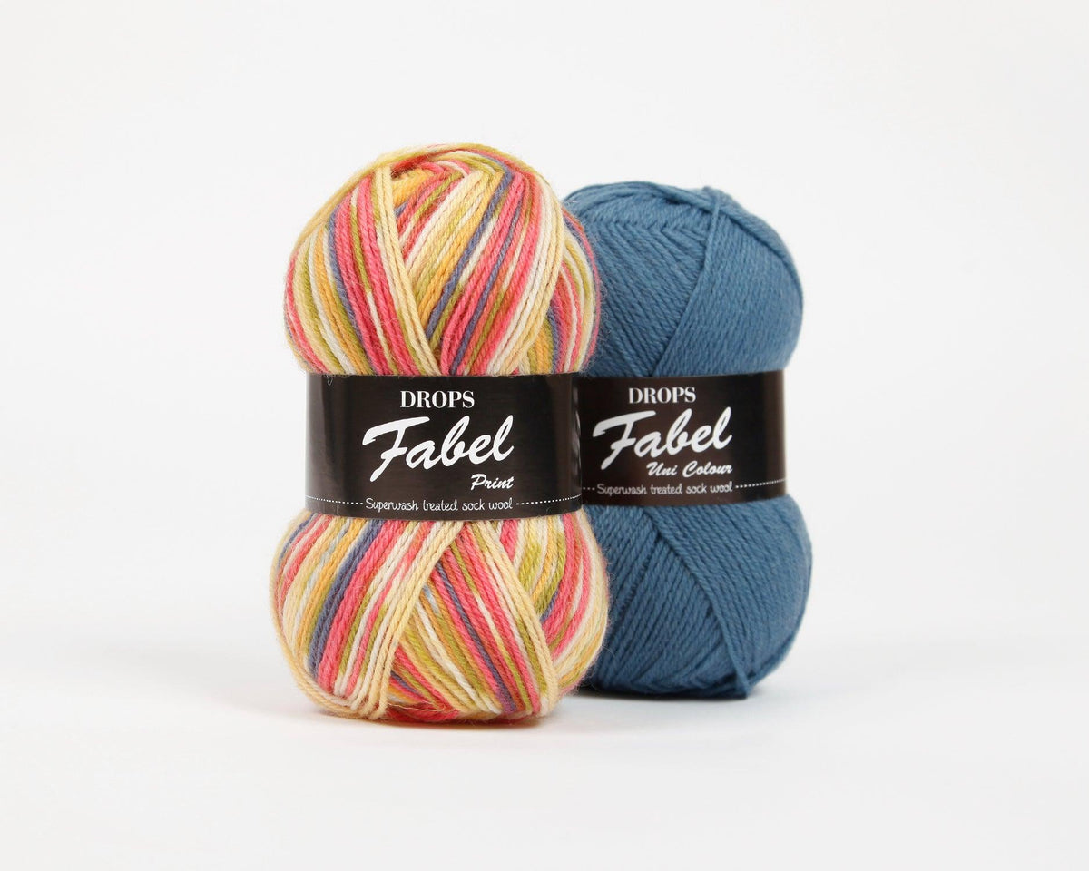 DROPS Fabel mezgimo siūlai 50g (vilna, poliamidas) - Pasaulio Siūlai