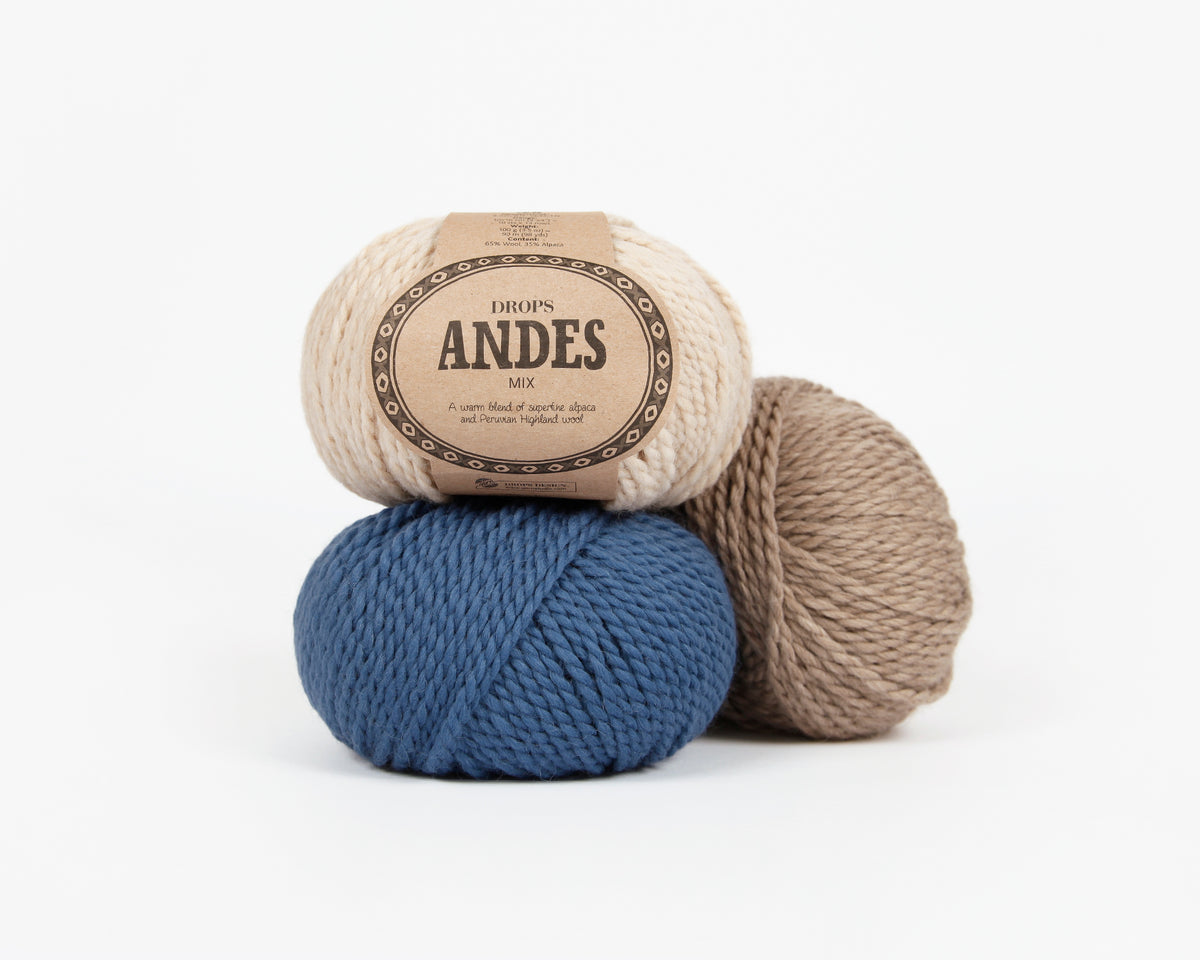 DROPS Andes mezgimo siūlai 100g (vilna, alpaka)