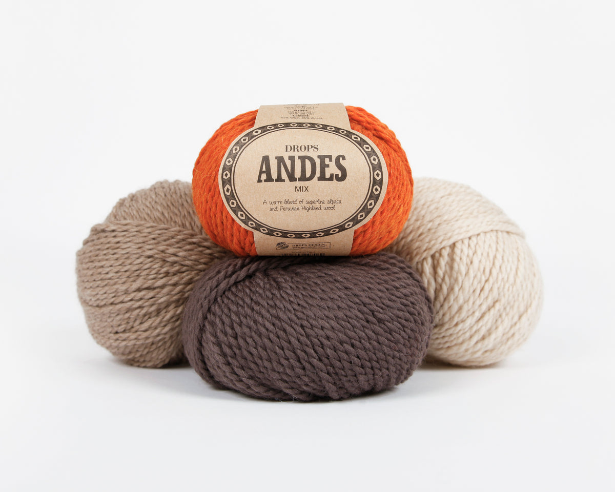 DROPS Andes mezgimo siūlai 100g (vilna, alpaka)