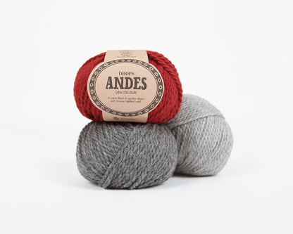 DROPS Andes mezgimo siūlai 100g (vilna, alpaka)