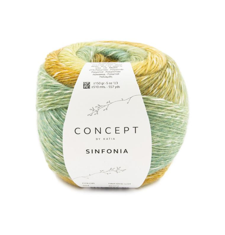 Concept By Katia Sinfonia siūlai 150g (medvilnė, alpaka, vilna, poliamidas)