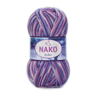 NAKO Boho mezgimo siūlai kojinėms 100g (vilna, poliamidas)