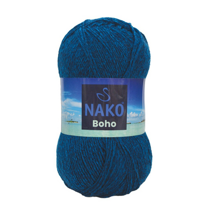 NAKO Boho mezgimo siūlai kojinėms 100g (vilna, poliamidas)