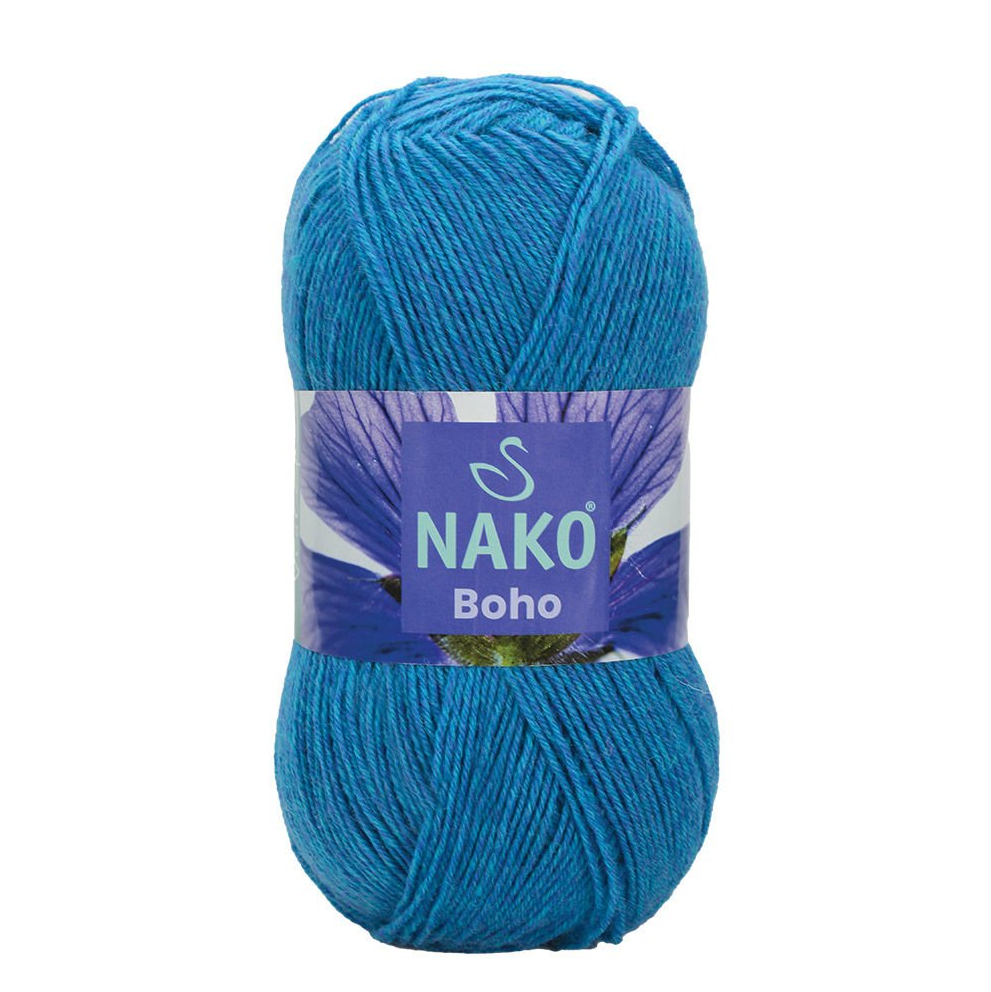 NAKO Boho mezgimo siūlai kojinėms 100g (vilna, poliamidas)