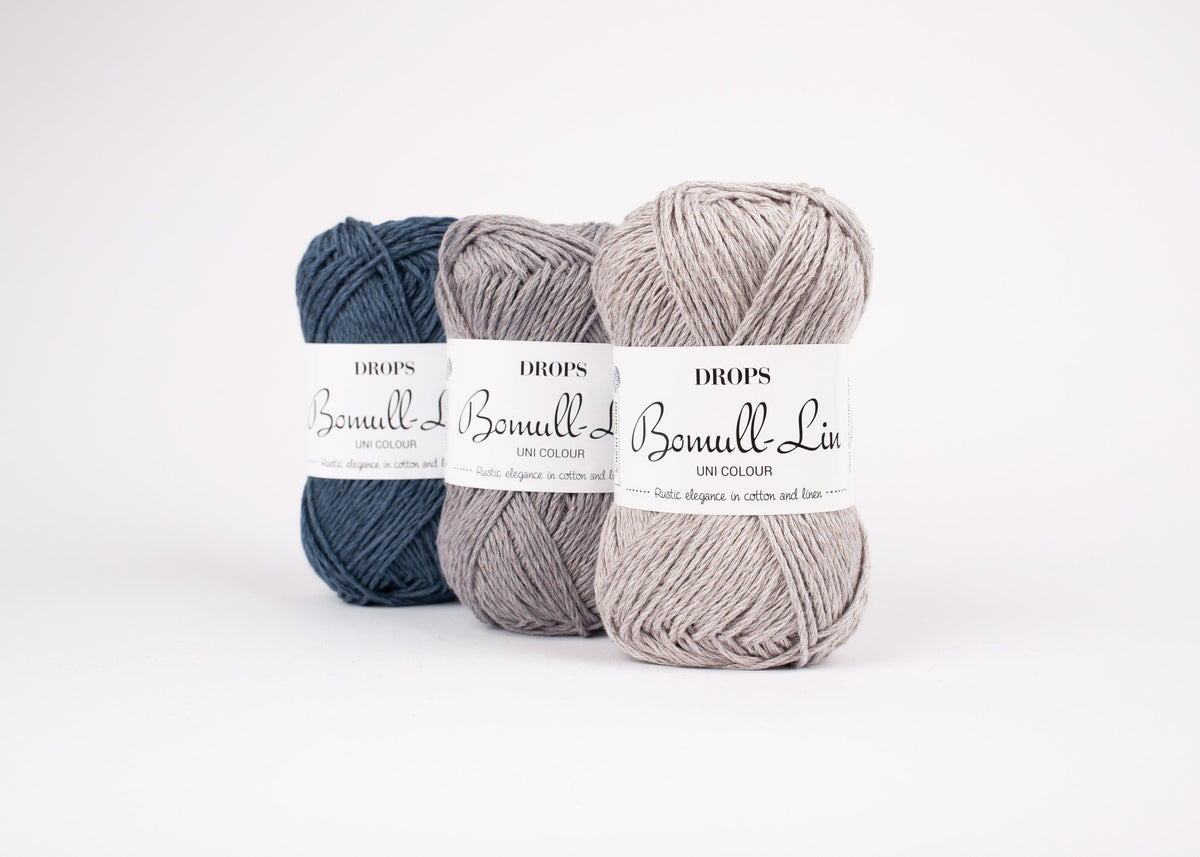 DROPS Bomull-Lin mezgimo siūlai 50g (medvilnė, linas) - Pasaulio Siūlai