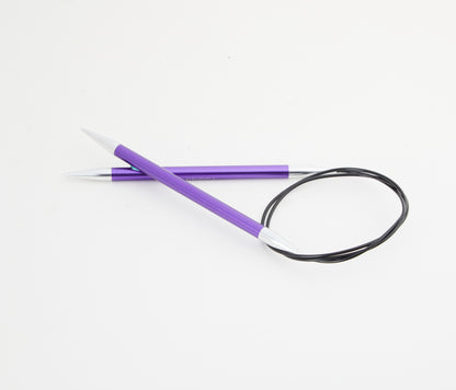 KnitPro Zing mezgimo virbalai su valu 40cm - 150cm