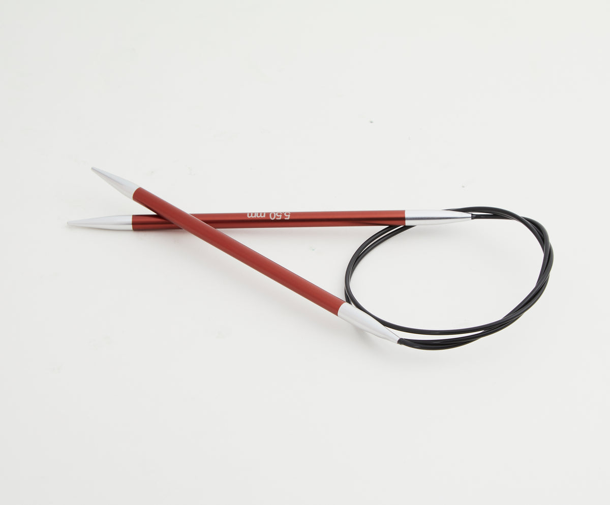 KnitPro Zing mezgimo virbalai su valu 40cm - 150cm