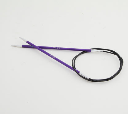 KnitPro Zing mezgimo virbalai su valu 40cm - 150cm