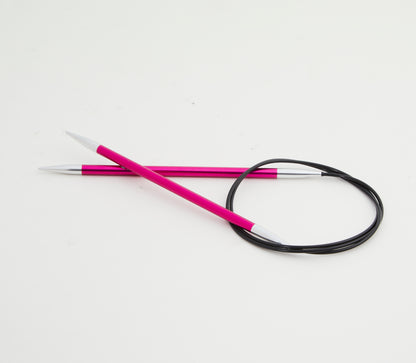 KnitPro Zing mezgimo virbalai su valu 40cm - 150cm