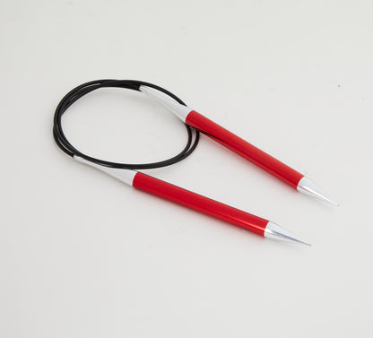 KnitPro Zing mezgimo virbalai su valu 40cm - 150cm