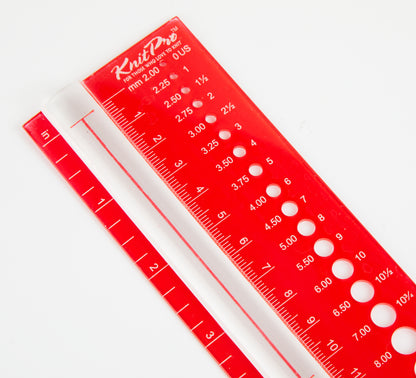 KnitPro adatu biezuma mērīšanas lineāls