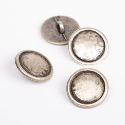 Drops žalvarinės sagos su ausele 20mm (sidabrinės)