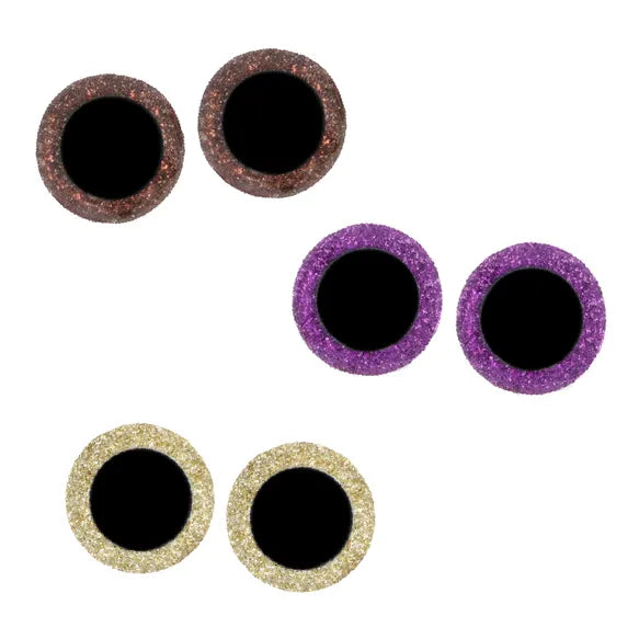 Saugios akys žaislams dėžutėje 8-18mm (Spalvotos) - 60vnt.