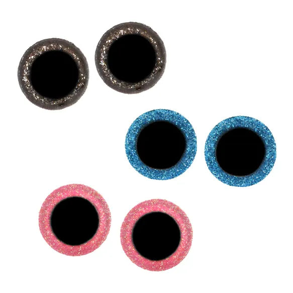 Saugios akys žaislams dėžutėje 8-18mm (Spalvotos) - 60vnt.