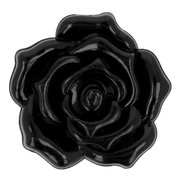 Plastikinės sagos 17mm-21mm "Juoda rožė"