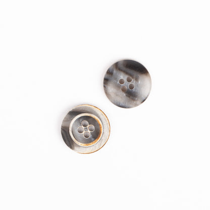 Drops karbamidinės sagos 18mm (smoked)