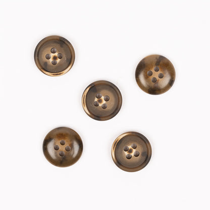 Drops karbamidinės sagos 15mm-23mm (walnut)