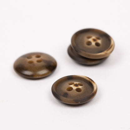 Drops karbamidinės sagos 15mm-23mm (walnut)