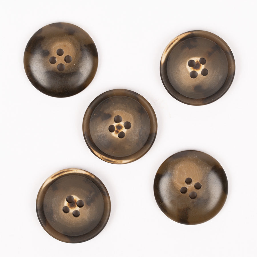 Drops karbamidinės sagos 15mm-23mm (walnut)
