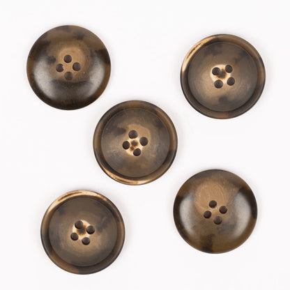 Drops karbamidinės sagos 15mm-23mm (walnut)