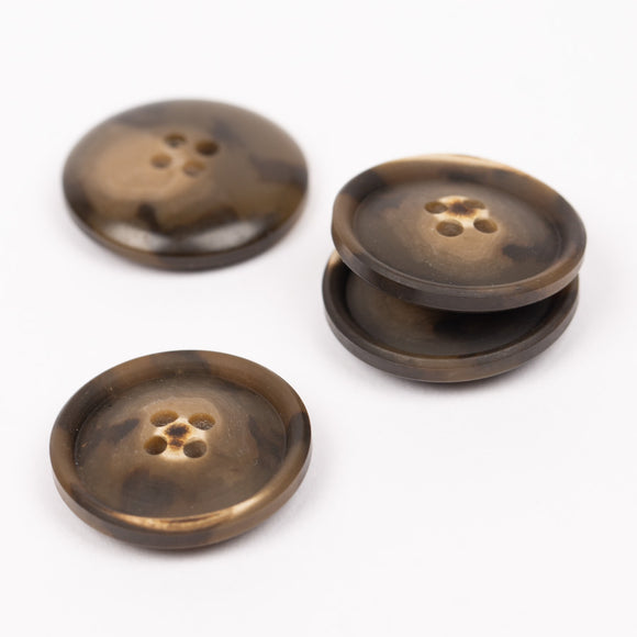 Drops karbamidinės sagos 15mm-23mm (walnut)